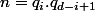 n=q_i.q_{d-i+1}