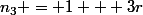 n_3 = 1 + 3r