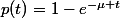 p(t)=1-e^{-\mu t}