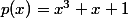 p(x)=x^3+x+1