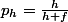 p_h=\frac{h}{h+f}
