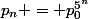 p_n = p_0^{5^n}