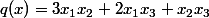q(x)=3x_1x_2+2x_1x_3+x_2x_3