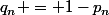 q_n = 1-p_n