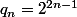 q_n=2^{2n-1}