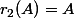 r_2(A)=A