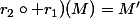 r_2\circ r_1)(M)=M'