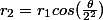 r_2=r_1cos(\frac{\theta}{2^2})