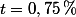 t=0,75\,\%
