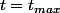 t=t_{max}