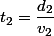 t_2=\dfrac{d_2}{v_2}