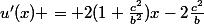 u'(x) = 2(1+\frac{c^2}{b^2})x-2\frac{c^2}{b}