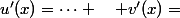 u'(x)=\cdots \quad v'(x)=