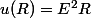 u(R)=E^2R