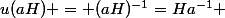 u(aH) = (aH)^{-1}=Ha^{-1} 