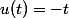 u(t)=-t