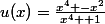 u(x)=\frac{x^4 -x^2}{x^4 +1}