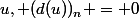 u, (d(u))_n = 0