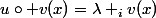 u\circ v(x)=\lambda _iv(x)