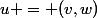 u = (v,w)