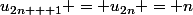 u_{2n + 1} = u_{2n} = n