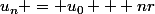 u_{n} = u_{0} + nr