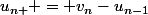 u_{n } = v_{n}-u_{n-1}