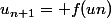 u_{n+1}= f(un)