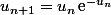 u_{n+1}=u_n\,\text{e}^{-u_n}