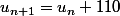 2019+(n+1)\&nbsp;&nbsp;u_{n+1}=u_n+110