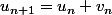 u_{n+1}=u_n+v_n