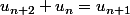u_{n+2}+u_n=u_{n+1}