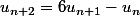 u_{n+2}=6u_{n+1}-u_n