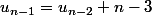 u_{n-1}=u_{n-2}+n-3