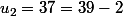 u_2=37=39-2