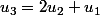 u_3=2u_2+u_1