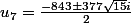 u_7=\frac{-843\pm377\sqrt{15}i}{2}