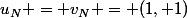 u_N = v_N = (1, 1)