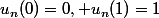 u_n(0)=0, u_n(1)=1
