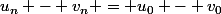 u_n - v_n = u_0 - v_0