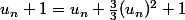 u_n+1=u_n+\frac33(u_n)^2+1