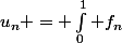 u_n = \int_0^1 f_n