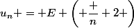 u_n = E \left( \dfrac n 2 \right)