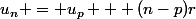 u_n = u_p + (n-p)r