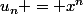 u_n = x^n