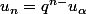 u_n=q^{n-\aplha}u_\alpha