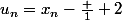 u_n=x_n-\frac 1 2