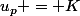 u_p = K