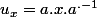 u_x=a.x.a^{.-1}