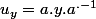 u_y=a.y.a^{.-1}